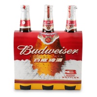 百威（Budweiser） 啤酒三瓶装（组合装） 600ml*3